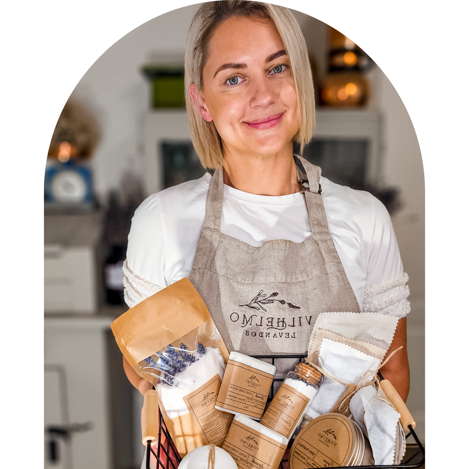 Greta "Vilhemo levandų" įkūrėja. Gamina natūralius kūno priežiūros produktus su levandomis