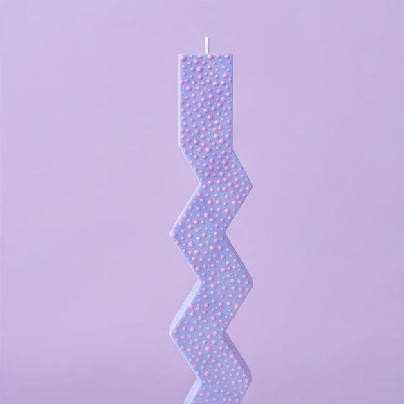 Dekoruota sojų vaško žvakė "Curve Dot"