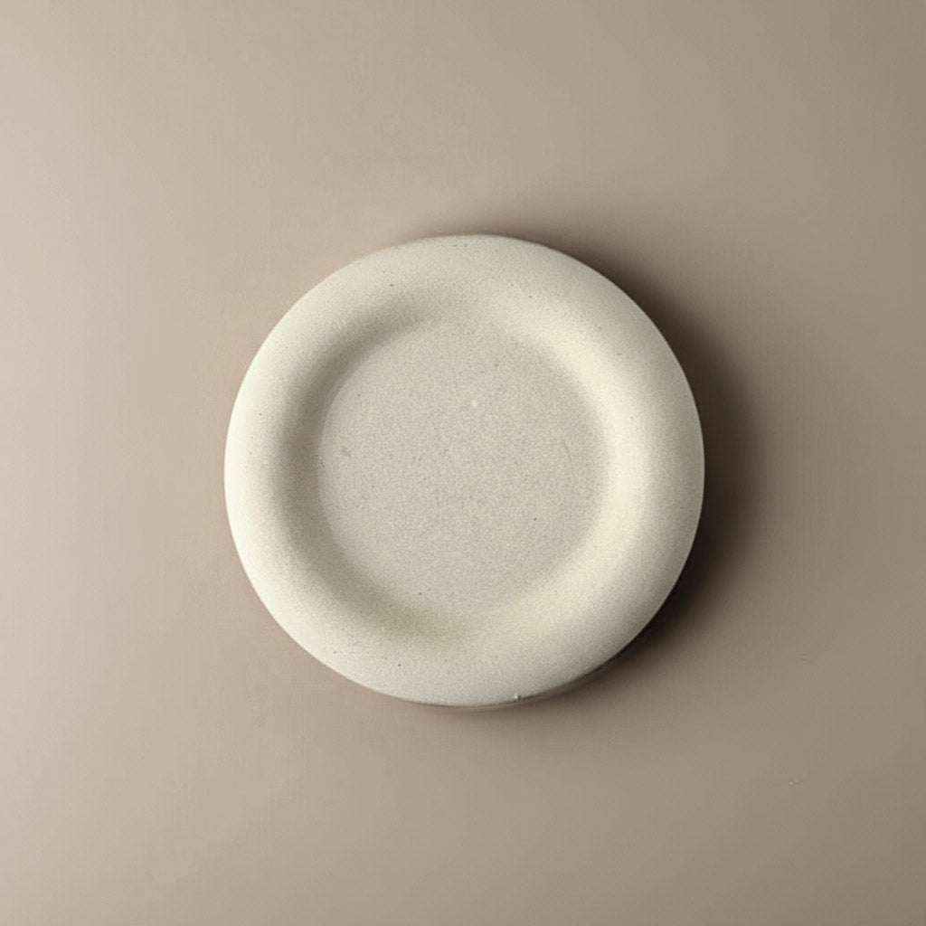 Vienetinis rankų darbo betono padėkliukas Donut minimalistiniam interjerui ir smulkiems daiktams laikyti