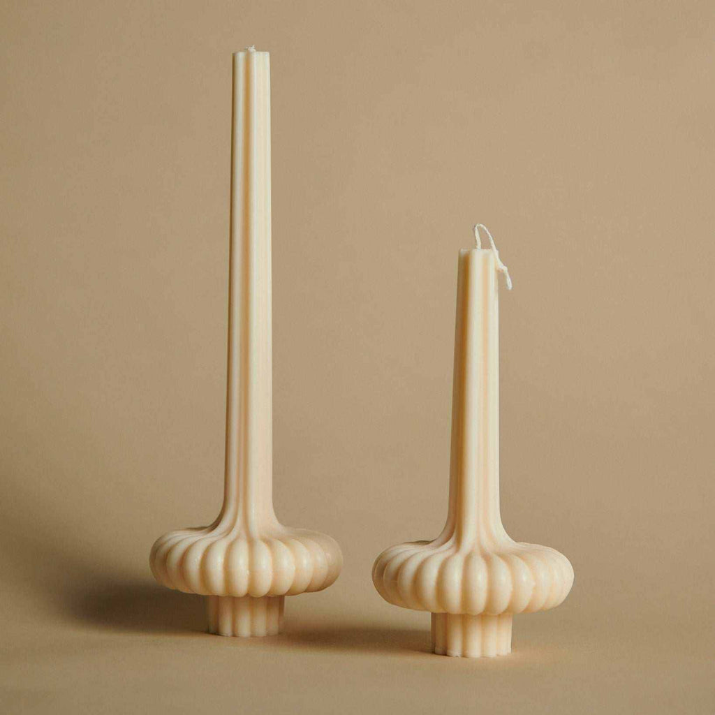 Rapsų vaško žvakės Barbora ir Barborytė subtiliai elegantiškos namų dekoracijai