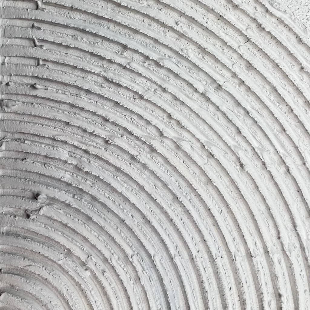 Tekstūrinis paveikslas su apskritimais, įkaitusių smėlio smilčių įspūdis