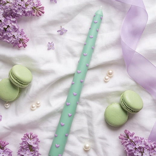 Dekoruota sojų vaško žvakė "Slim Glow"